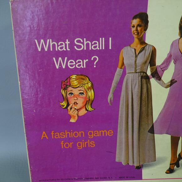1969 What Shall I Wear Board Game Selchow & Righter - Picture 11 of 13